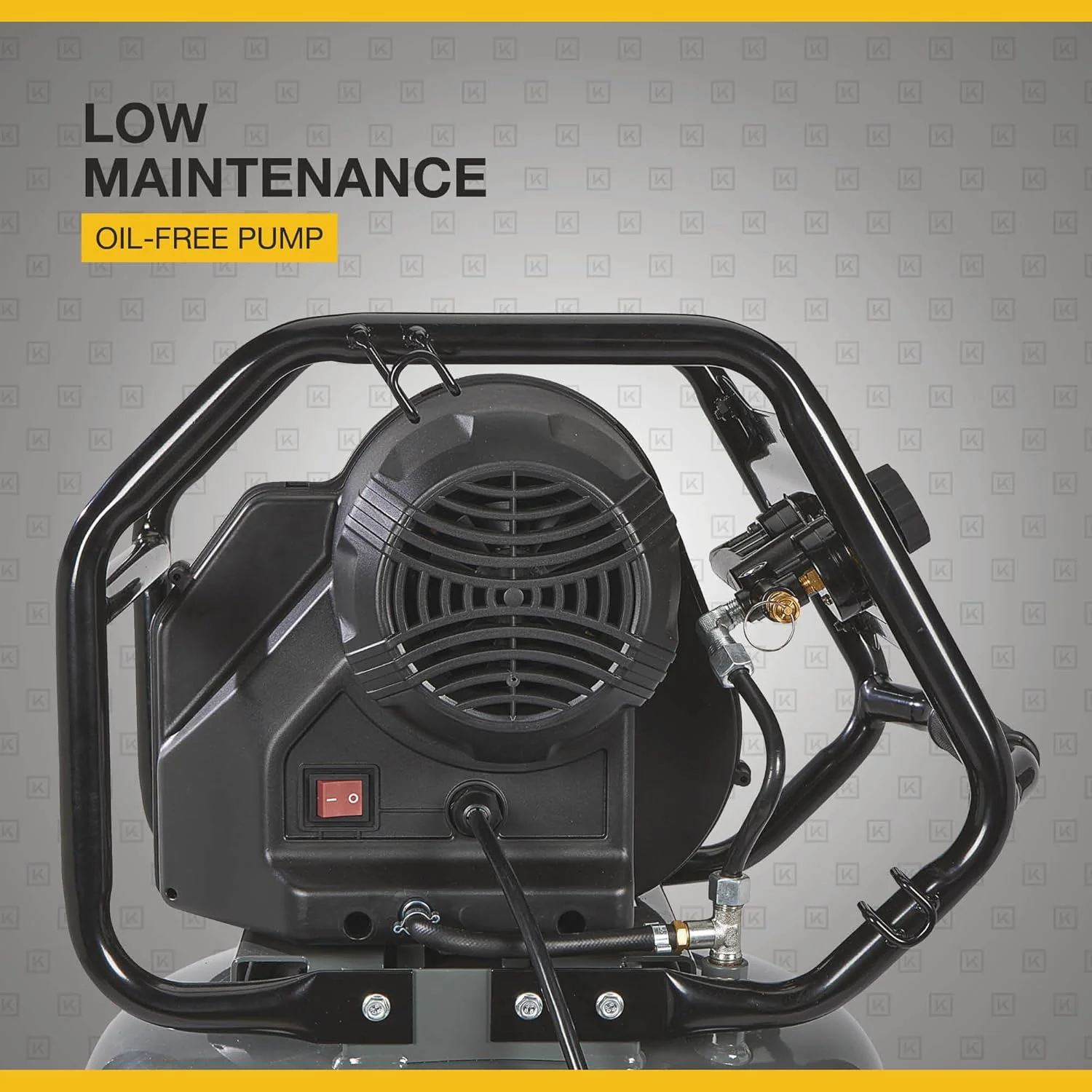 Klutch 29-Gallon Air Compressor, 2.5 HP, 120 Volts, 175 PSI