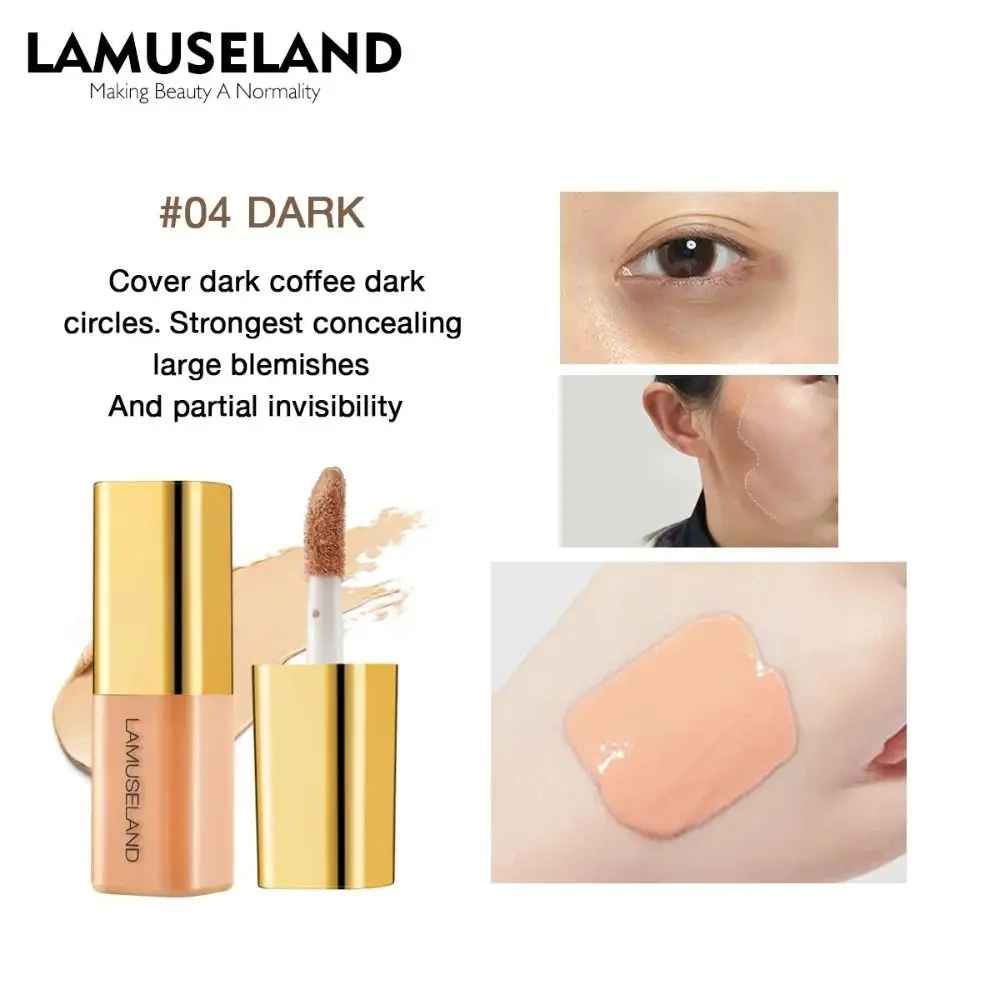 4 Colors Moisturizing Liquid Concealer 3.5g Invisible Pores Dark Circles Foundation Full Coverage Face Makeup Cosmetics_voghion.com