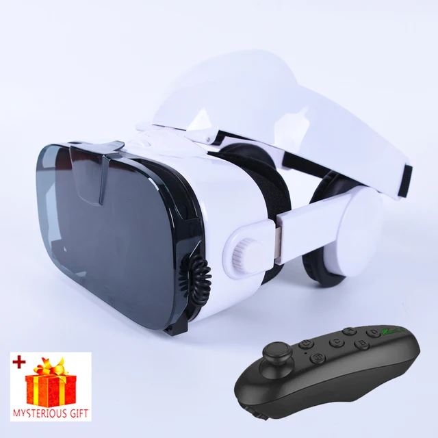 3D VR Glasses Virtual Reality Headset Phone Viar Device Helmet Lenses Goggles Smart Smartphones Headphone Controller Mobile Game