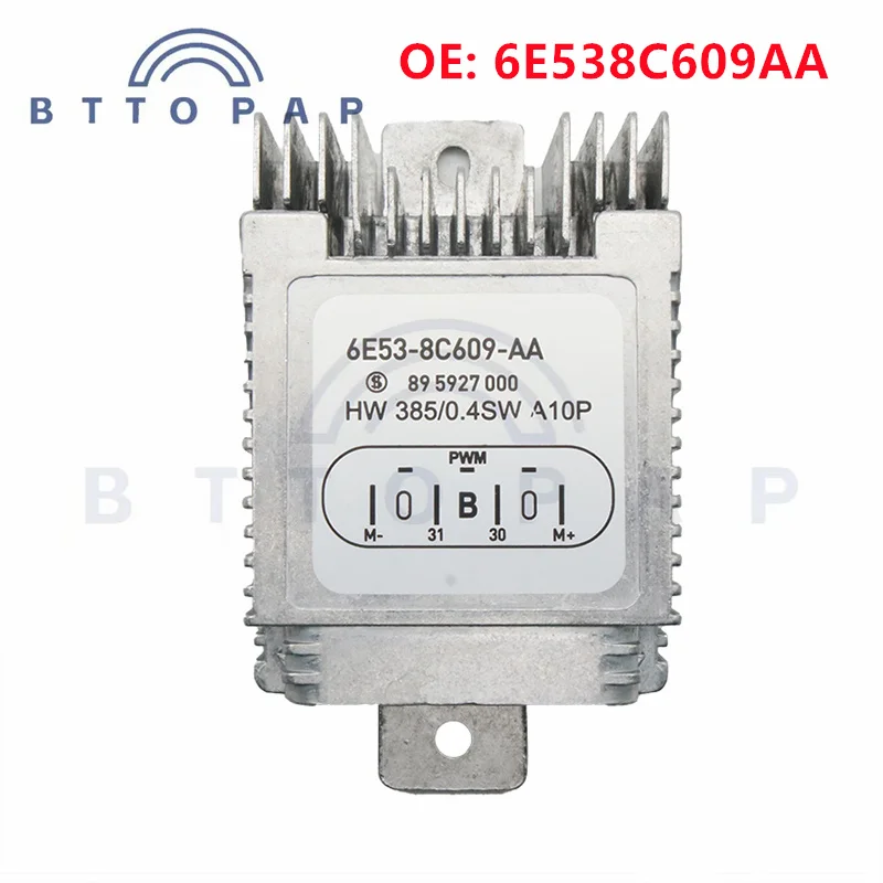 6E53-8C609-AA Radiator Cooling Fan Control Module Compatible For Ford 6E538C609AA