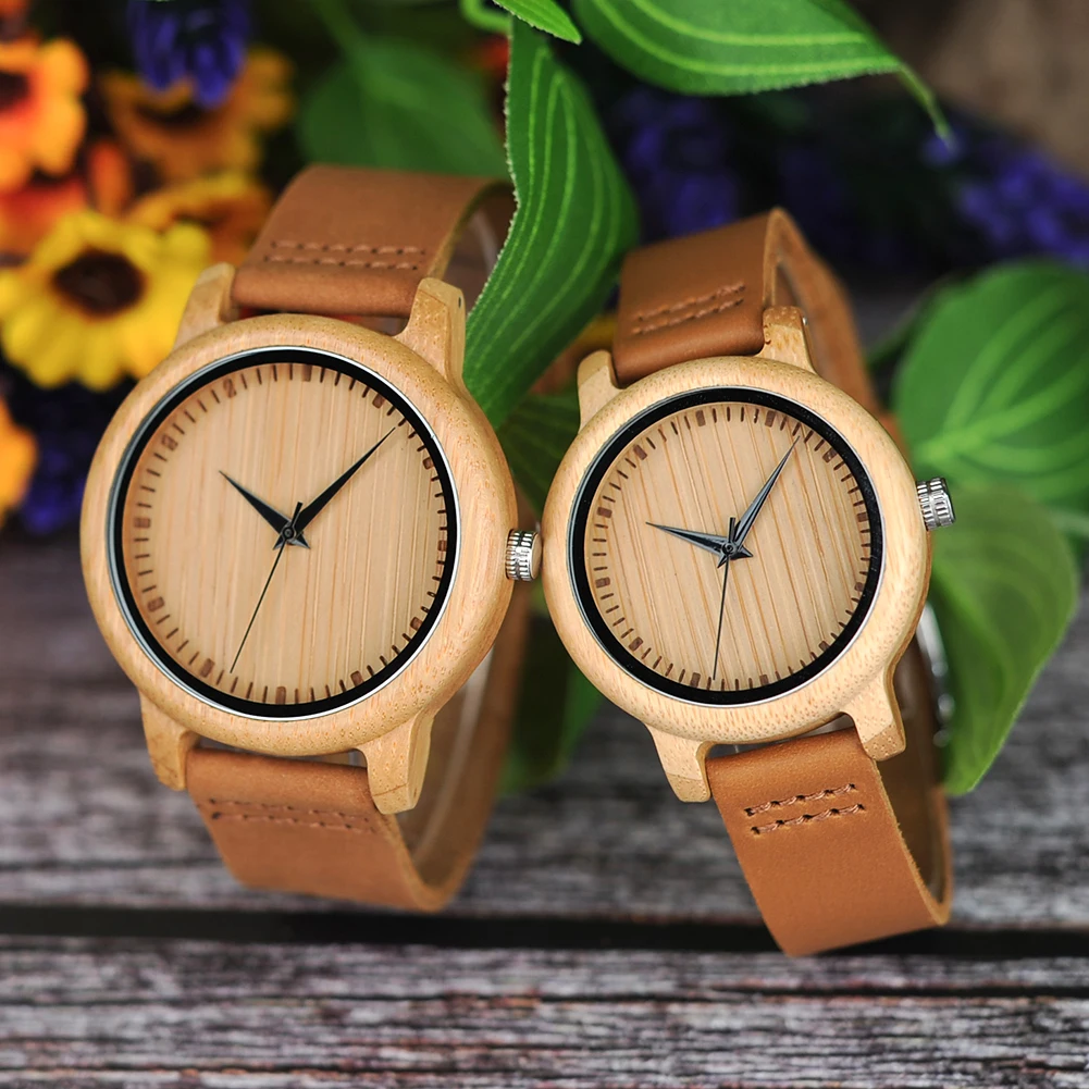 Men's Watches BOBO BIRD Bamboo Wood Casual Wrist Watch for Men Gift Box Packing Customized Dropshipping 3
