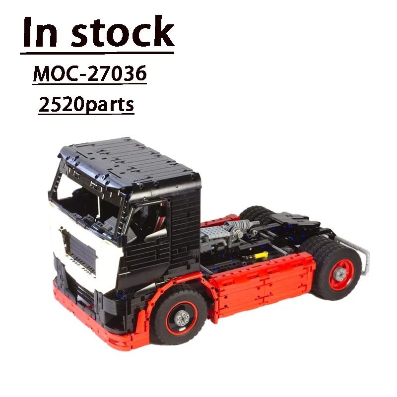 

MOC-27036 Electric City Transport Big Truck Head Assembly Building Block Model • 2520 Parts Adult Kids Birthday Toy Gift