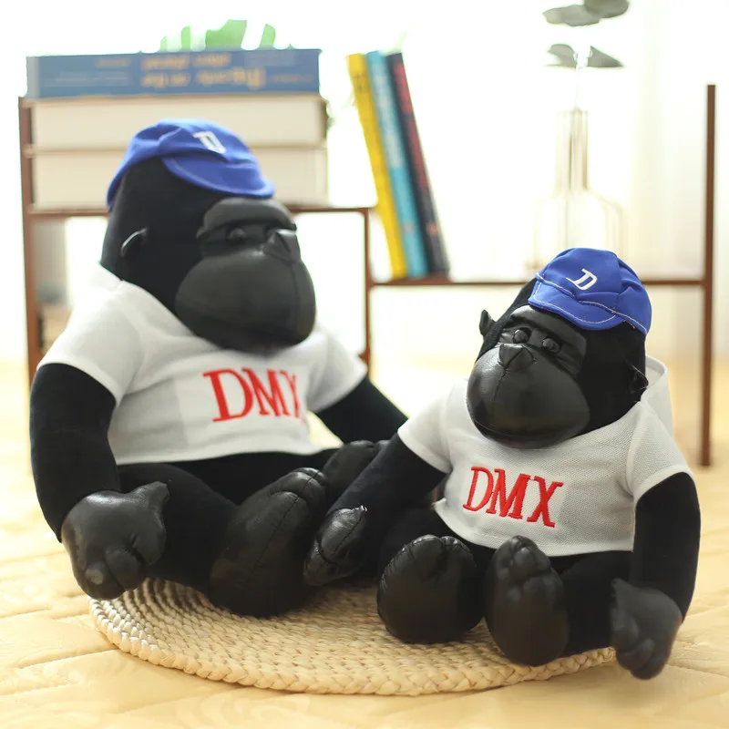 Gorilla Wear Clothes Hat Plush Toys Stuffed Toys Kawaii Animal Soft Stuffed Doll Boys Girls Christmas Children Peluches Gifts