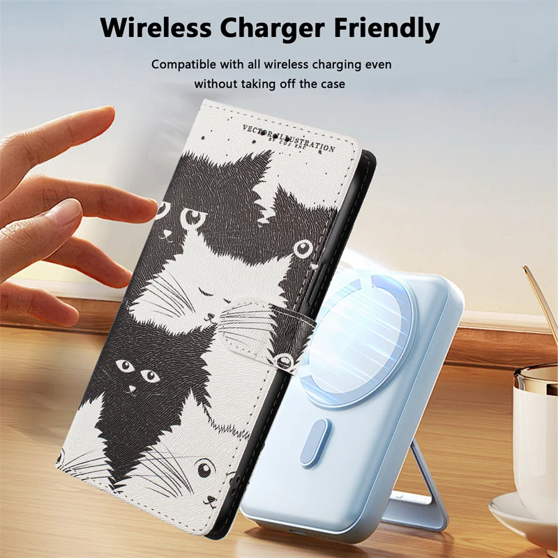 Premium Painted Leather Phone Case Cover