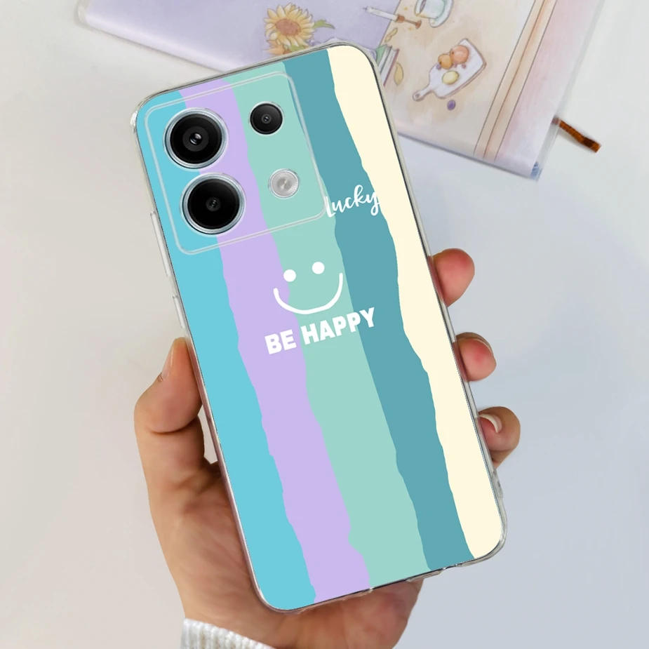New Fashion Painted Clear Silicone Soft TPU Phone Case for Xiaomi Poco X6 Pro 5G