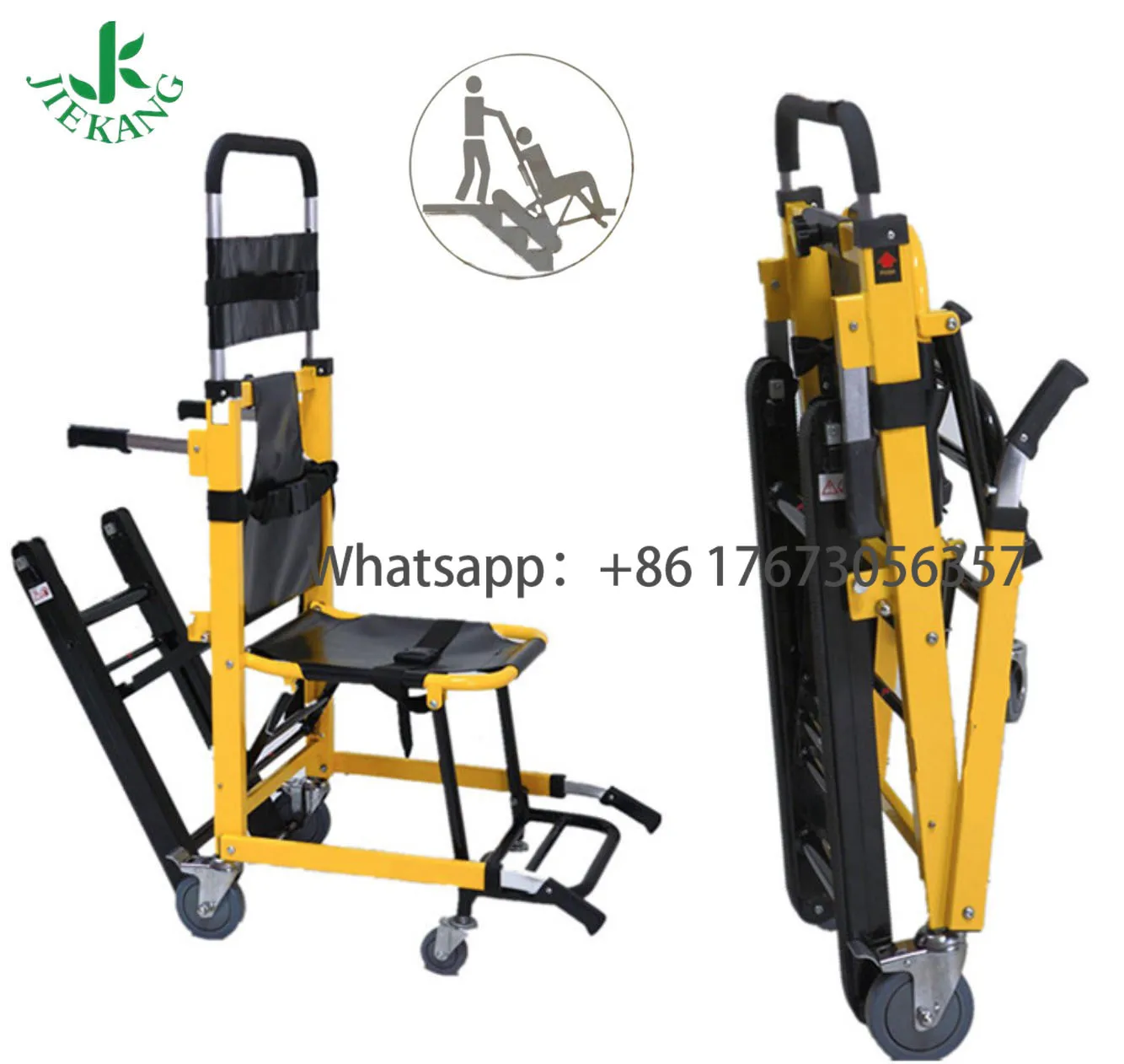 

Hot Selling Lightweight Power Lifting Patients Electric Climbing Stretcher For Stairs