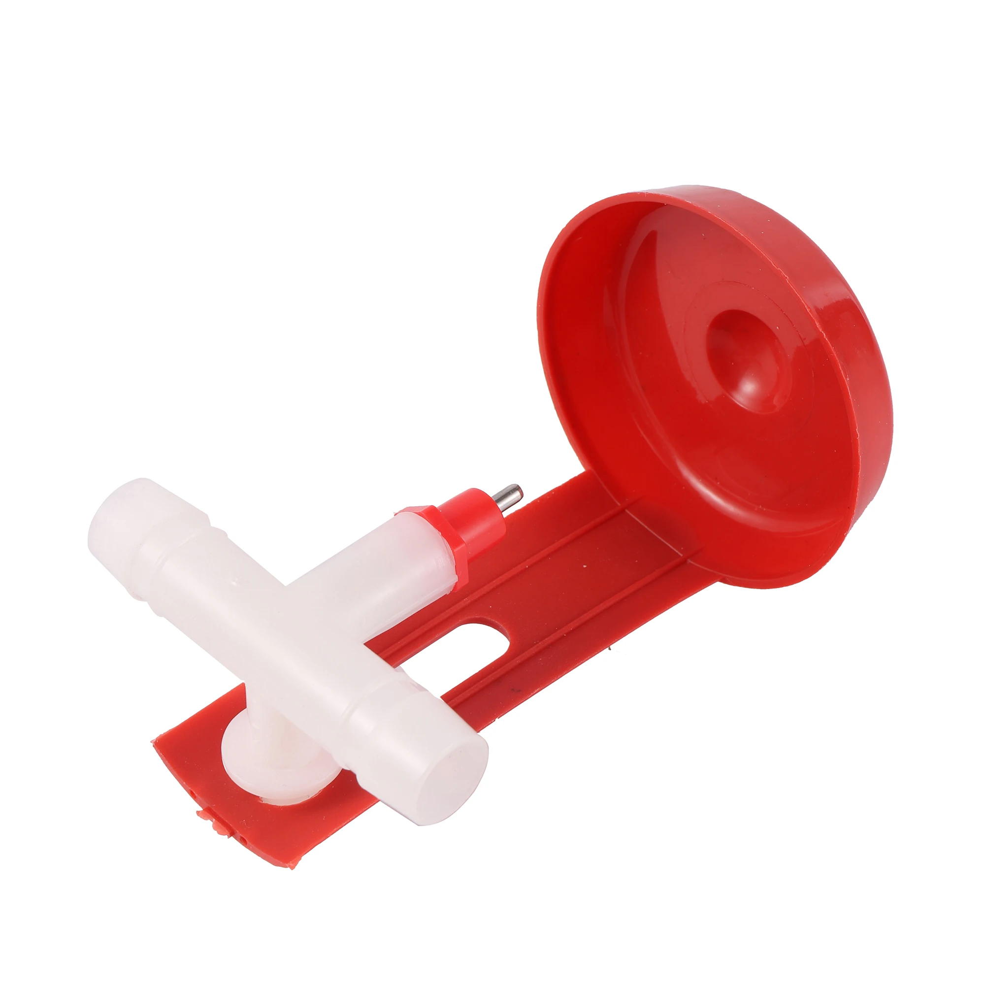 Chicken Steel Columns Drinking Cup Red Hanging Cup 360&deg; Water Chicken Tool Nipple Drinkers 40 Sets Poultry Feeding Supplies