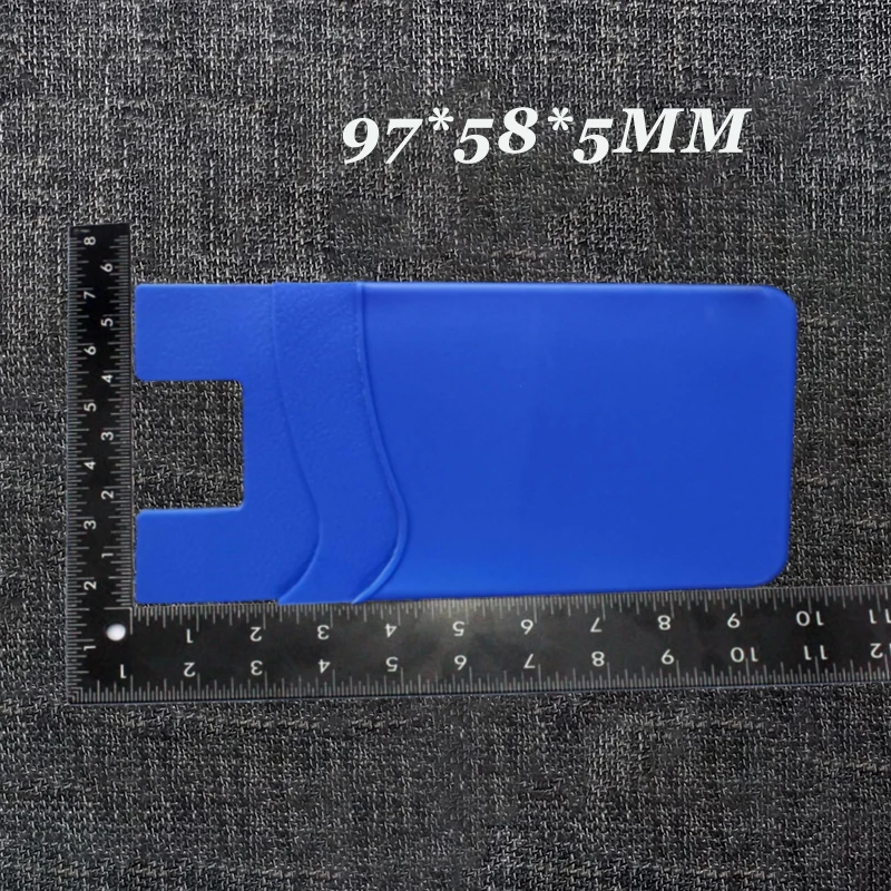 Silicone Double-Layer Phone Card Holder - Fashionable Ultra-Thin Wallet Sticker