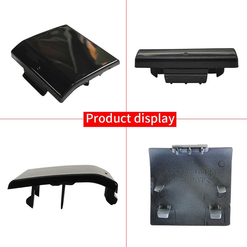 OTBEHUWJ Cache Crochet Remorquage Cache-œillet Crochet Remorquage Pour Pare-Chocs Arrière Non Peint Pour Mercedes Pour Benz Classe C W203 2001-2007 A2038850126 Cache Œillet Remorquage