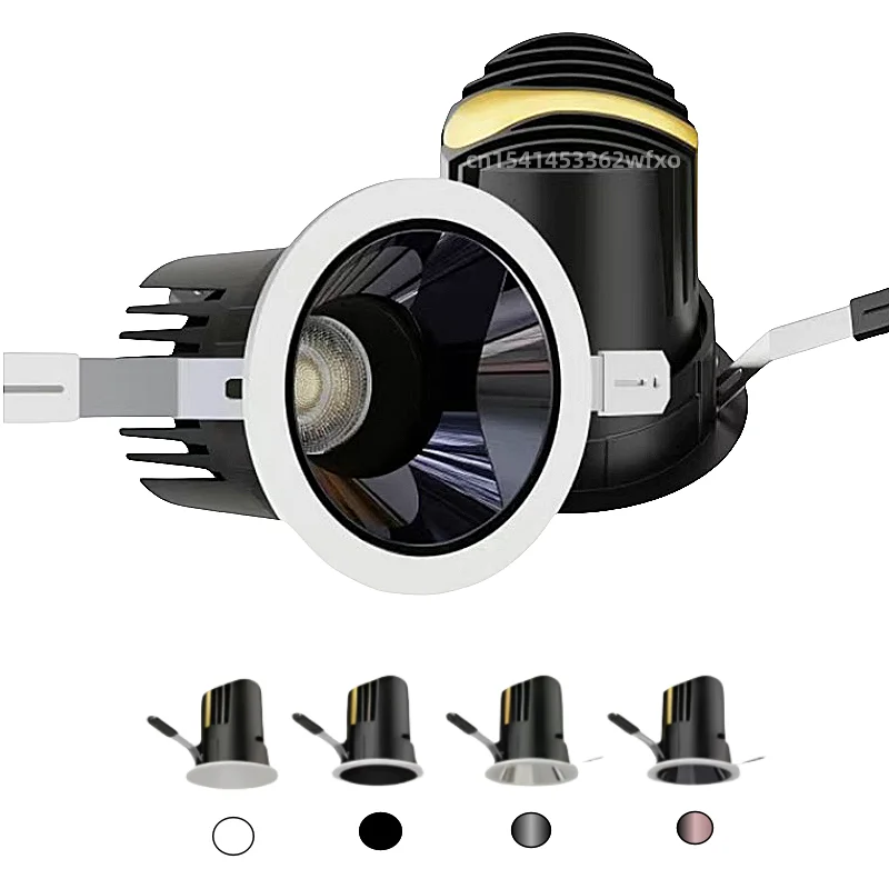 Потолочная лампа с регулируемой яркостью, встроенная Антибликовая лампа COB, точечный светильник AC110V-220VLED 6 Вт Освещение для дома, офиса