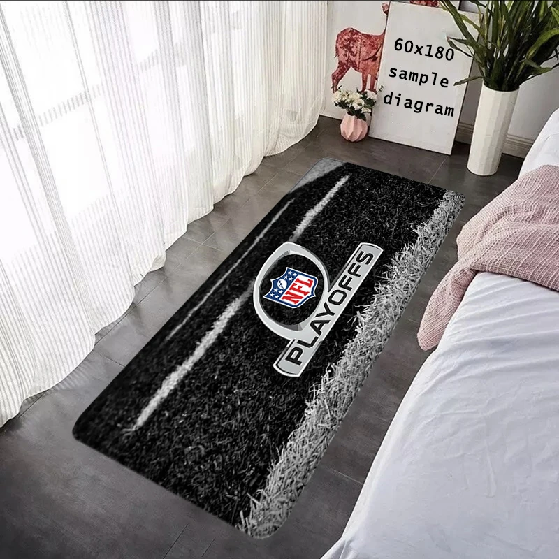 thumbnail image 1 of Felpudo de entrada para casa, alfombras deportivas, alfombras de la NFL para sala de estar, alfombra para pies, alfombra para baño, alfombrillas antideslizantes para pasillo, decoración del hogar, 1 of 5