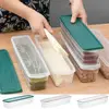 Plastic Container Large Capacity Airtight Rectangular Pasta Box Noodles Container Kitchen Food Storage Jar Fresh-keeping Case 3