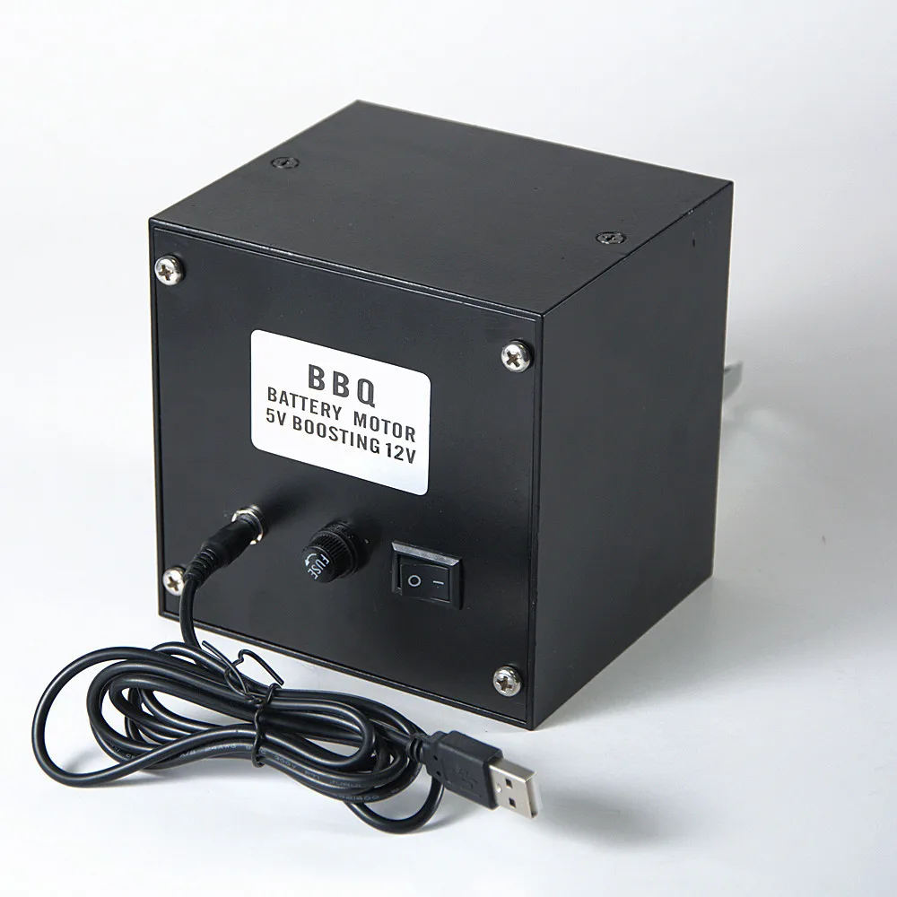 12V Rotating Motor 30KG Spit Rotisserie Motor for Roasting Furnace Roasted Lambs Piglets Chicken Motor USB BBQ Grill Motor 4