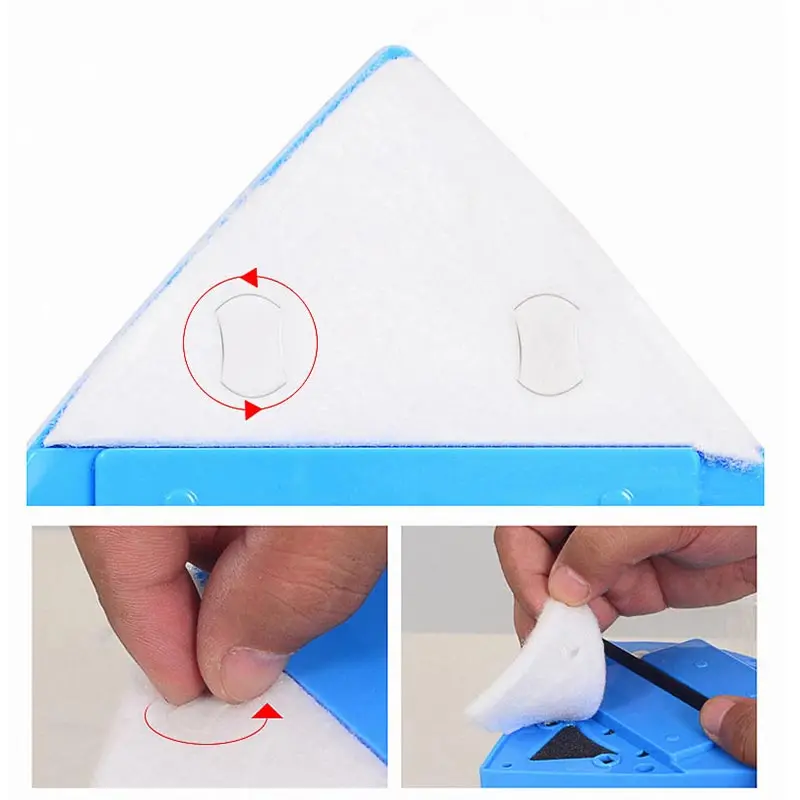 Magnetic Window Cleaner Brush Double Sided Glass Cleaning Tool with Strong Magnet for Home and High-Rise Window Cleaning