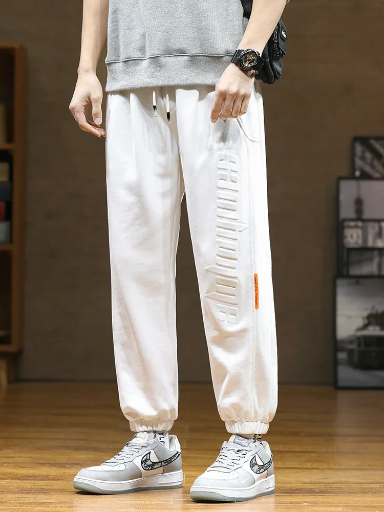 【送料&関税込】Moncler anno Del Serpente Joggers 2024 New Men's Sweatpants Baggy Joggers Fashion Letter Hip