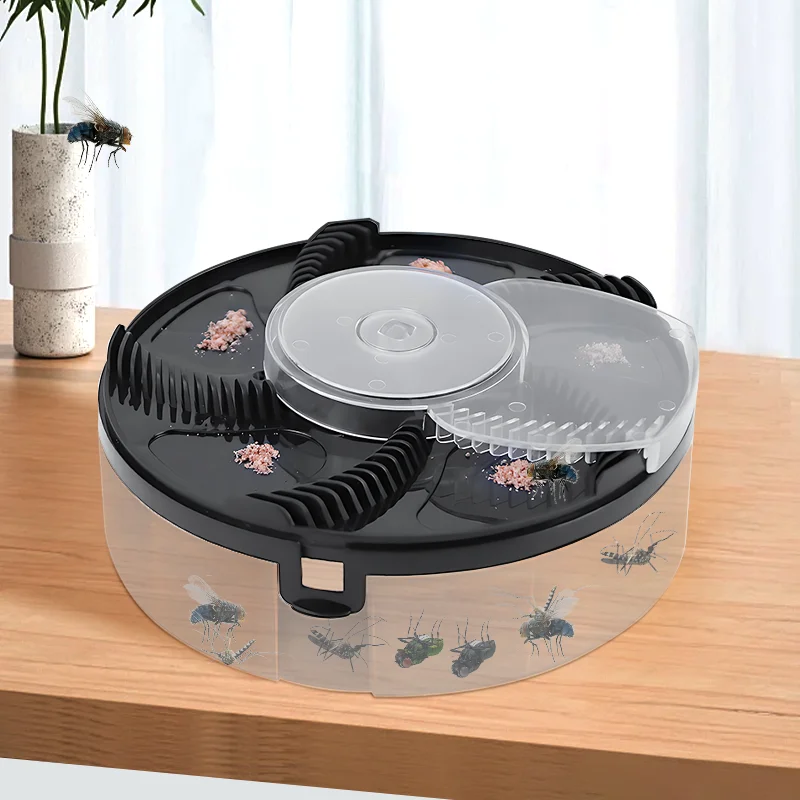New Electric Fly Trap USB Rechargeable Flycatcher Indoor Outdoor Safety Insect Catching Tool for Home Kitchen Garden Flytrap