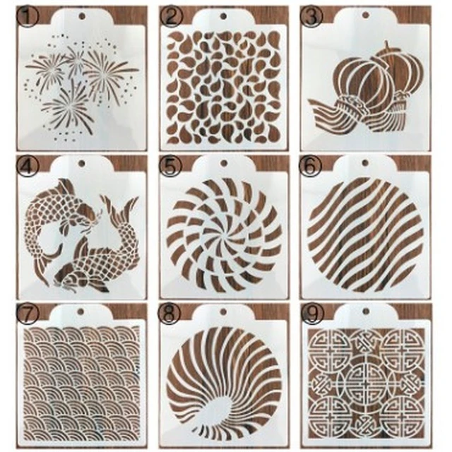 Diy Damask/Geometric/Plaid Bread Stencil Cake Stencils Sourdough/Cookie  Stencils For Baking Cake Decoration Accessories