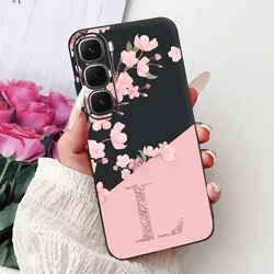 Fashionable Floral Letter Soft Silicone Phone Case Cover with Bumper Protection for Infinix Hot 60i (TPU - 3L)