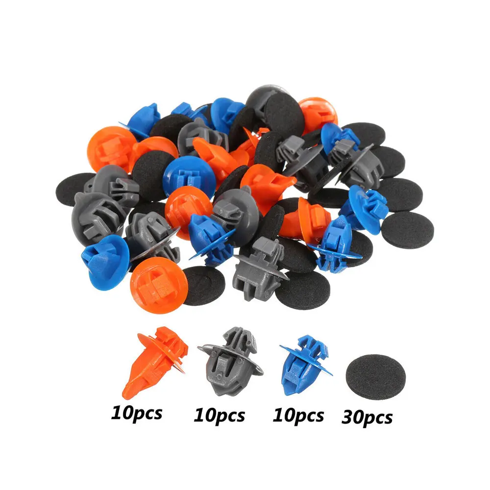 60Pcs Car Interior Front Door Trim Panel Rivet Elementi Di Fissaggio Misti Clip Per Toyota Prado 120 4Runner/Fj Cruiser Highlander Rav4