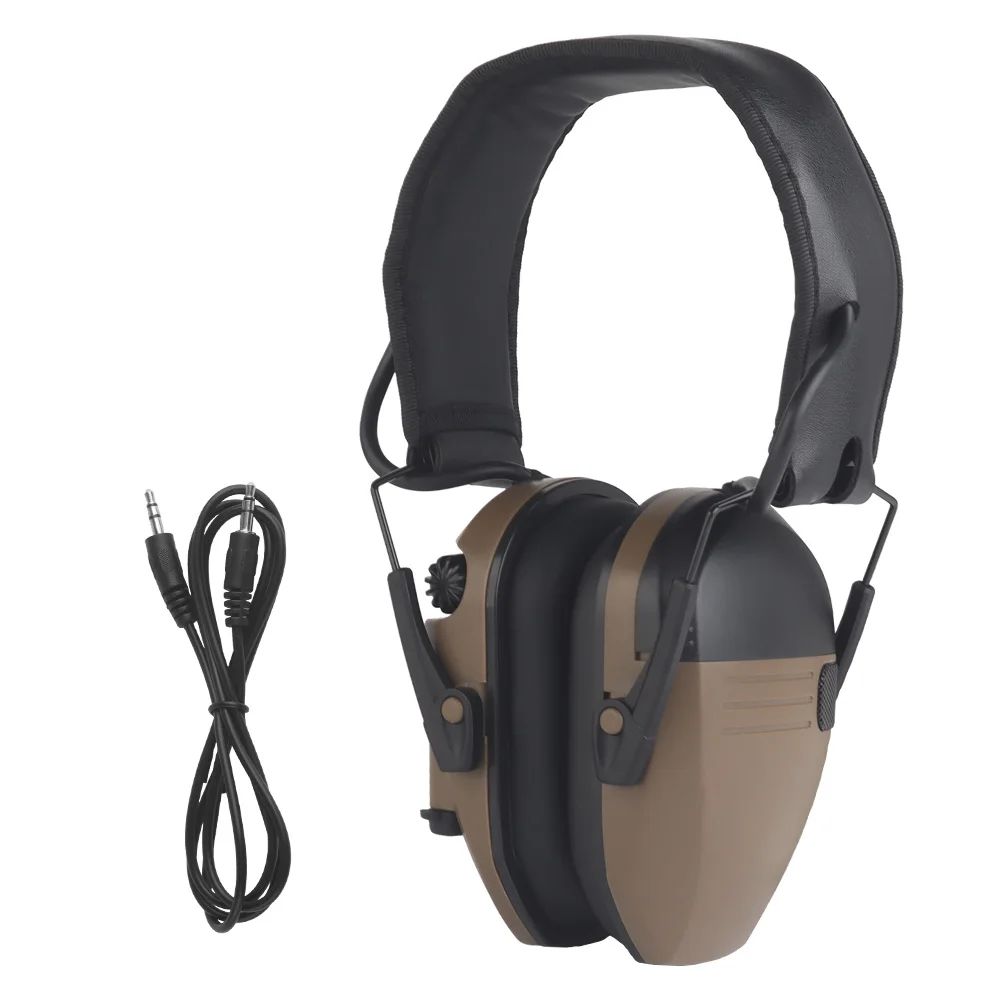 Tactical Multiple Color CS Shooting Training Headset with Noise Reduction Knob Adjustment Hearing Headset Hunting Accessories