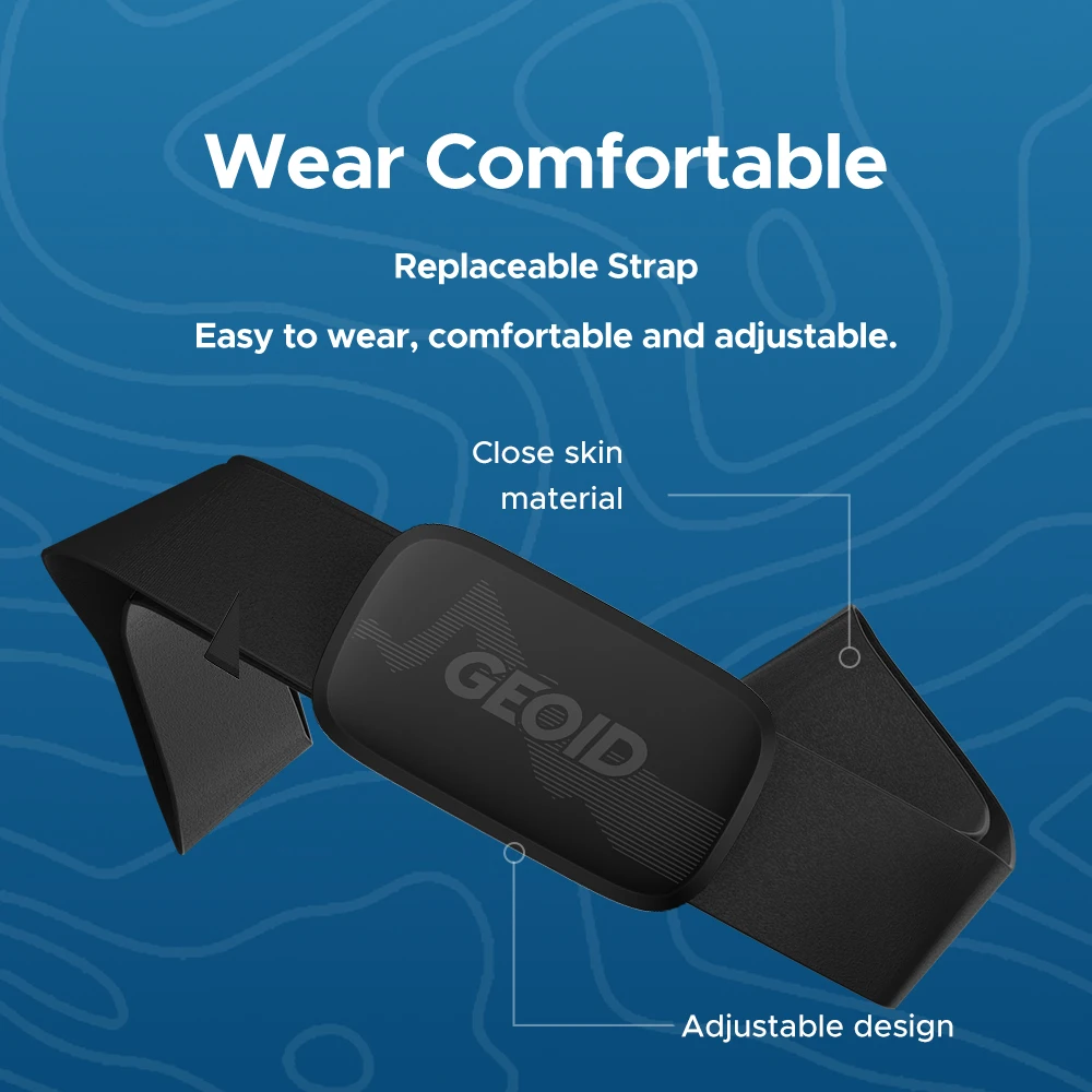 Heart Rate Monitor Strap GEOID Chest Strap ANT+ Bluetooth Compatible Magene Cycling Computer