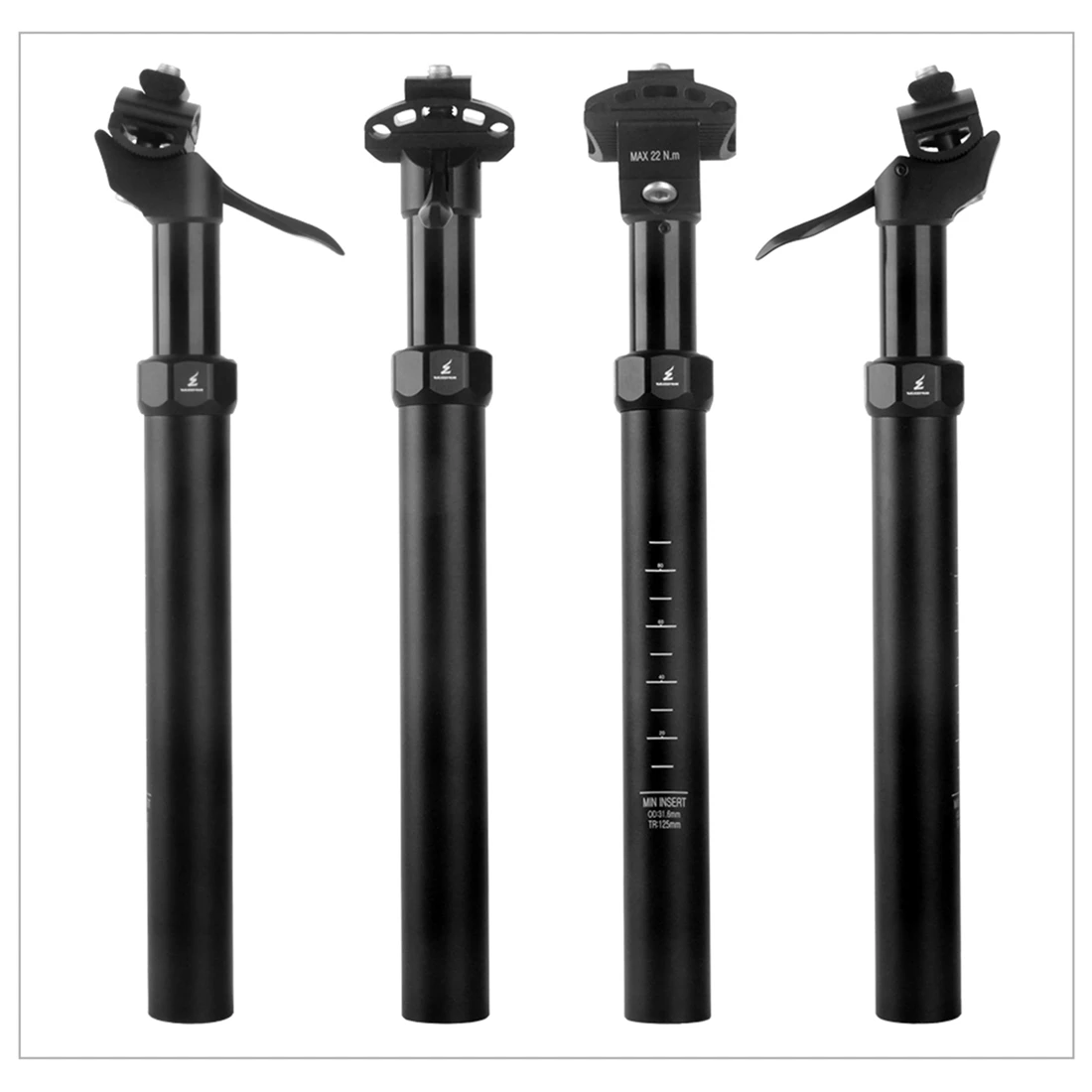 WUZEI MTB Manuell Verstellbare Sattelstütze 100 125mm Federweg Mountainbike-Sattelstütze 350 400mm Fahrradrohr 27,2 30,9 31,6mm – Detail 22