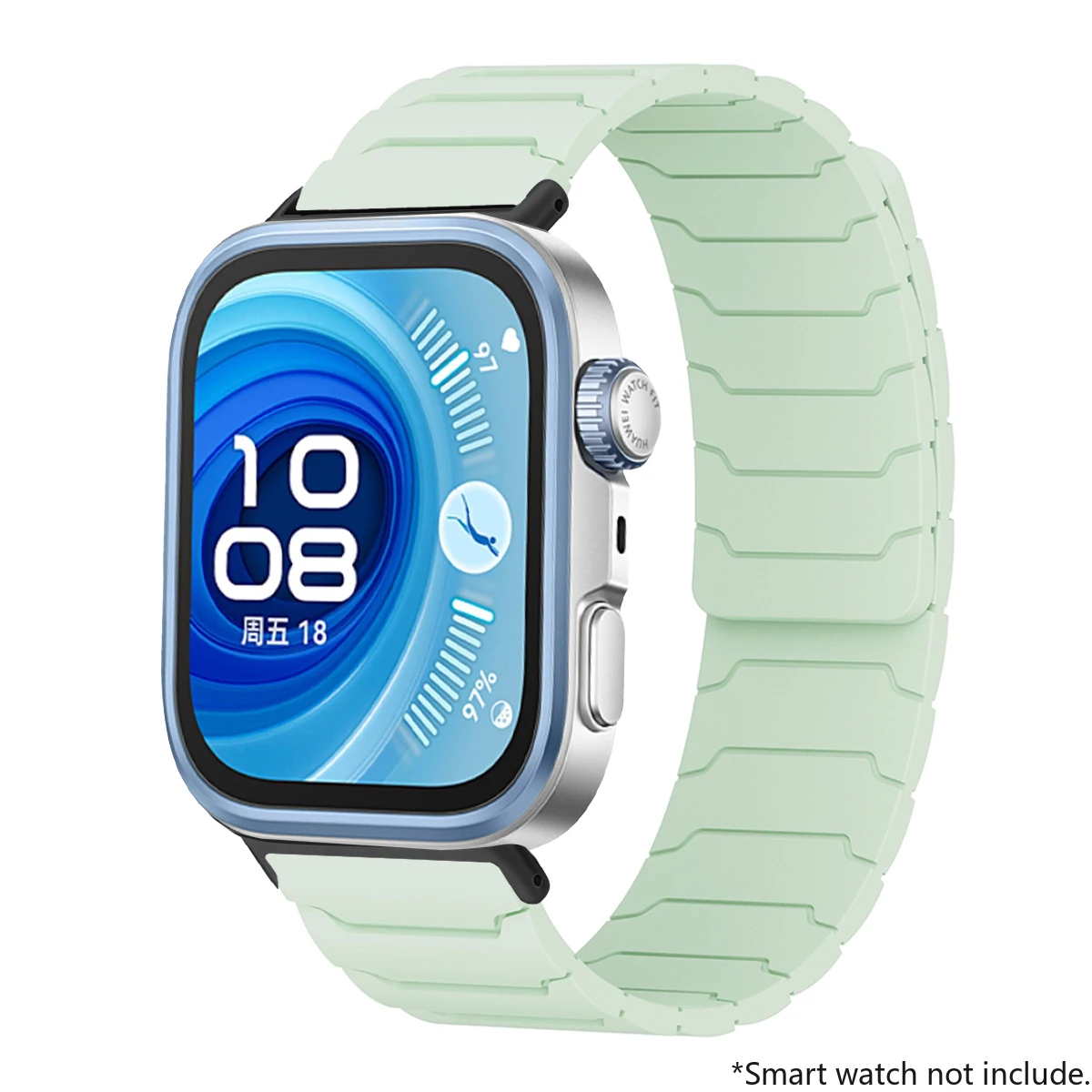 Magnetic Loop Silicone Sport Band Replacement Watch Strap