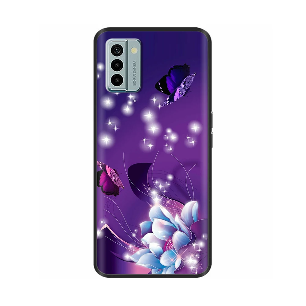 Nokia G22 Cool Silicone TPU Protective Shell - Painted Soft Back Cover with Black Bumper