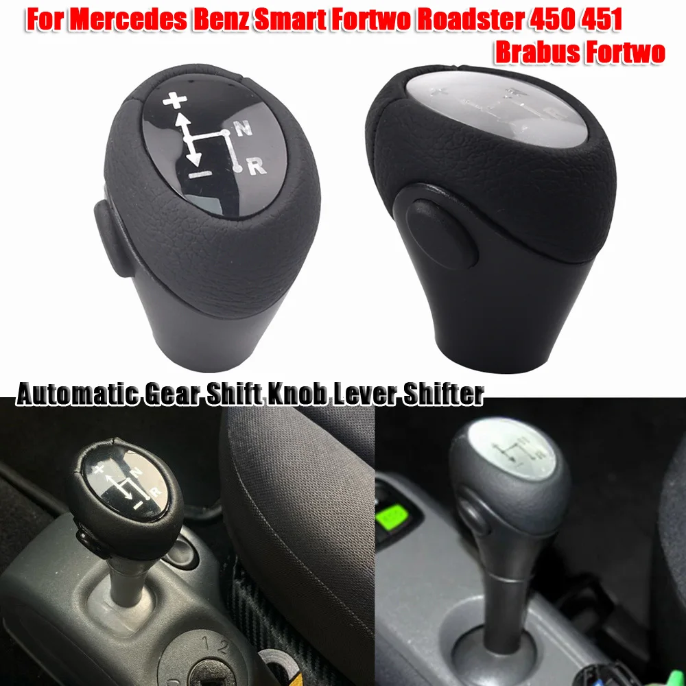 Nuovo Cambio Automatico Pomello Del Cambio Leva Cambio Car Styling Per Mercedes Benz Smart Fortwo Roadster 450 451 Brabus Fortwo Leather