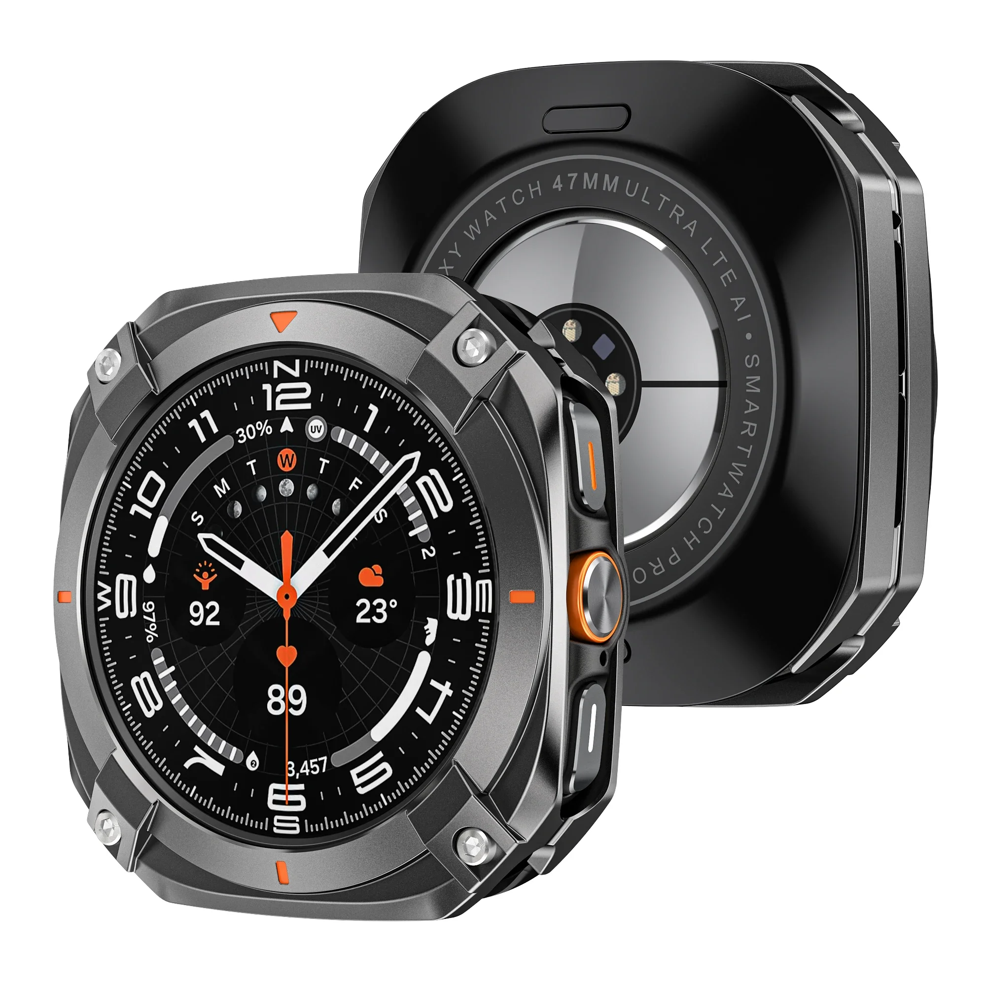 Premium Aluminum Alloy Protective Case with Screen Protector – Men's Watch Cover Accessories