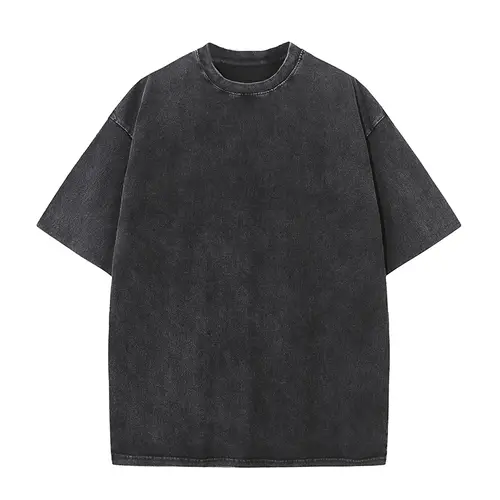 100% Cotton T-shirt Custom Logo Street Trend Short Sleeve T-shirt Embroidery Design European American Size Tops Printing Pattern - Image 15