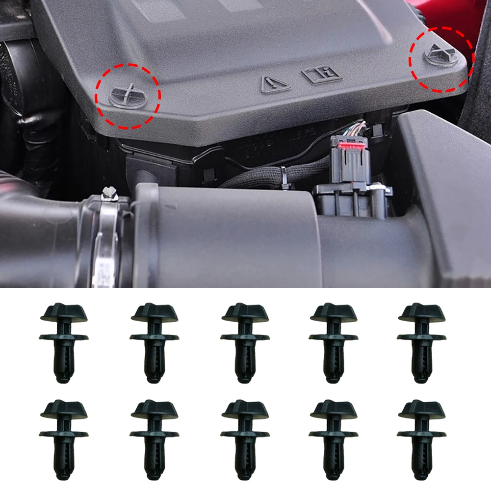 10PCS LR024316 Battery Cover Clips - Nylon Fasteners For Land Rover Range Rover