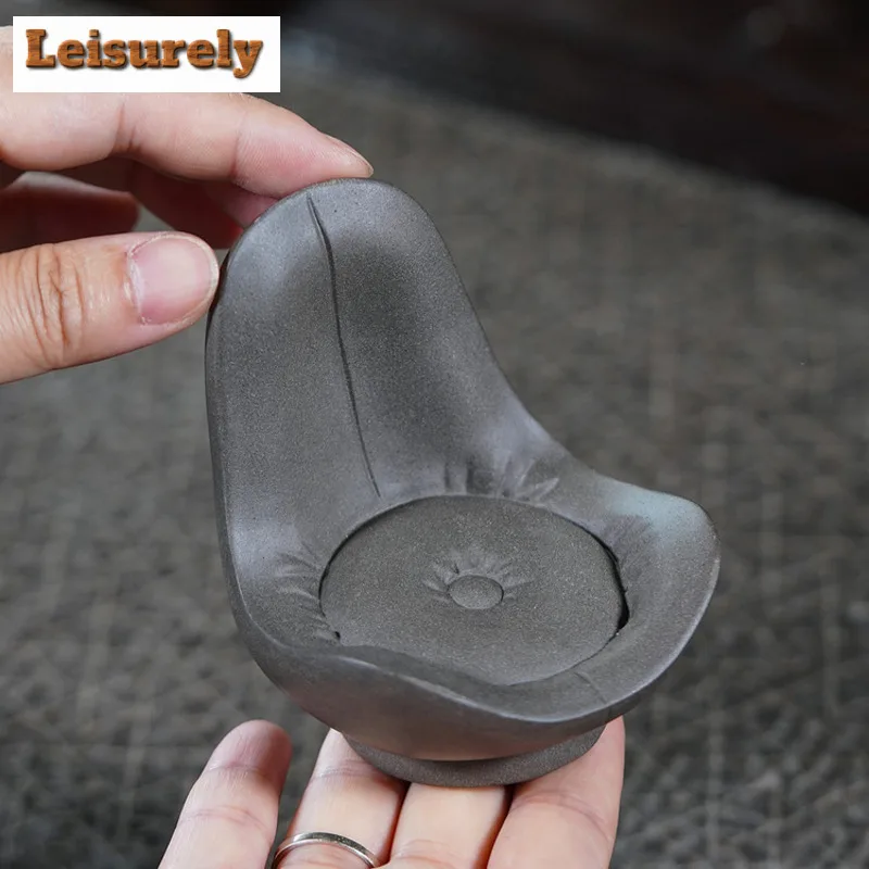 Yixing Zisha Head Handle Chair Tea Pet Boutique Fish Tank Landscaping Tea Figurine Play Toys Tea Statue Ornaments Supplies Gift
