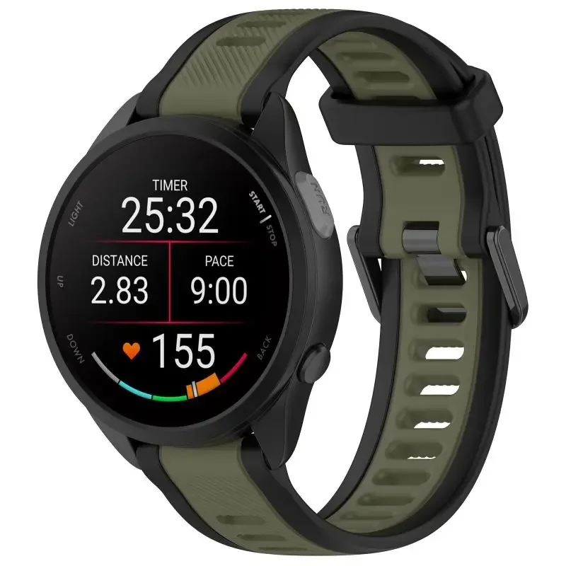 Two-Tone Silicone Watch Band, Multiple Sizes - Universal Fit