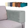2Pcs Velvet Removable Armrest Covers Stretch Chair Sofa Arm Protectors Covers Armchair Covers Solid Color Couch Cover 1