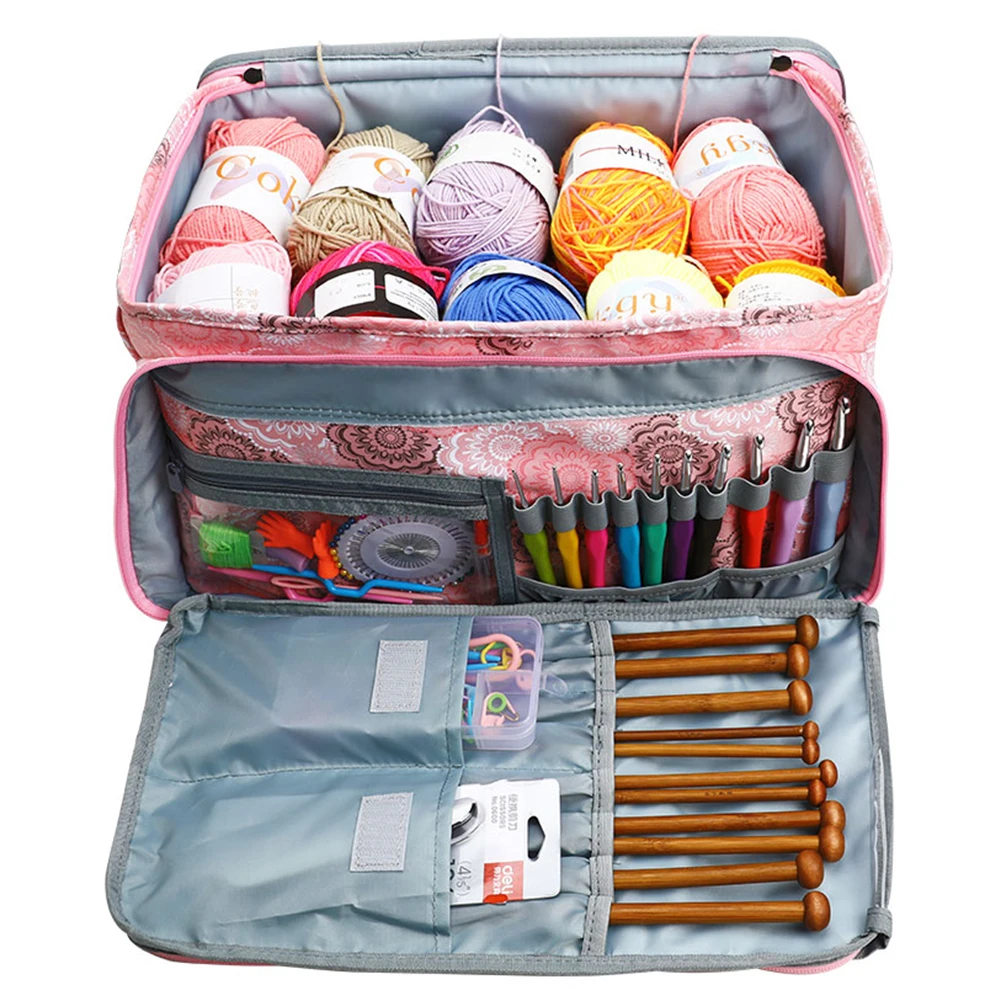 Pochette de Rangement en Cuir pour Broderie, Tricot et Crochet - Muud