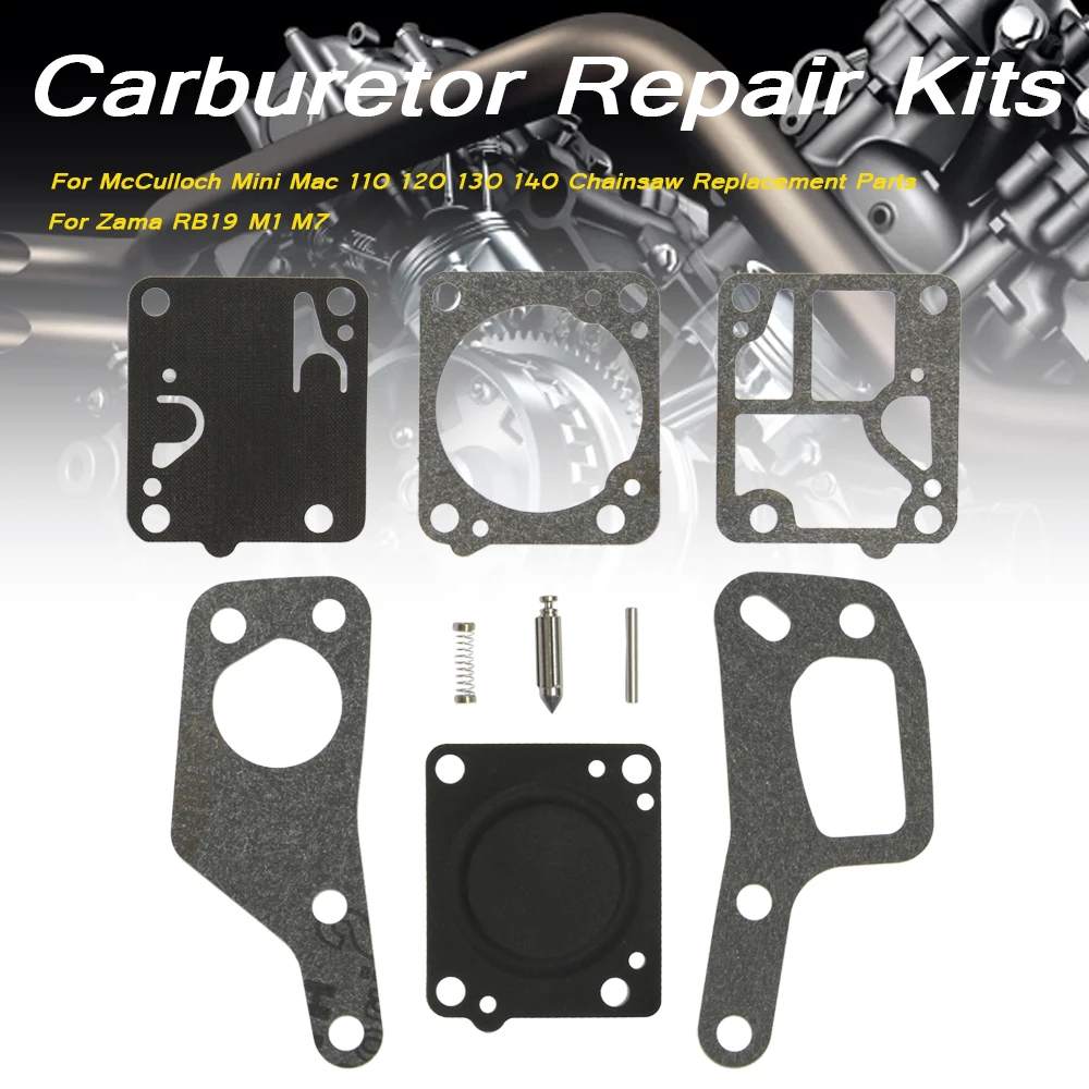 Per Mcculloch Mini Mac 110 120 130 140 Parti Di Ricambio Per Motosega Per Kit Di Riparazione Carburatore Zama Rb19 M1 M7