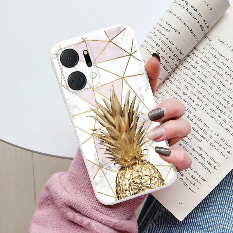 Marble Stone Texture Protective Silicone Case - Fashionable Back Cover