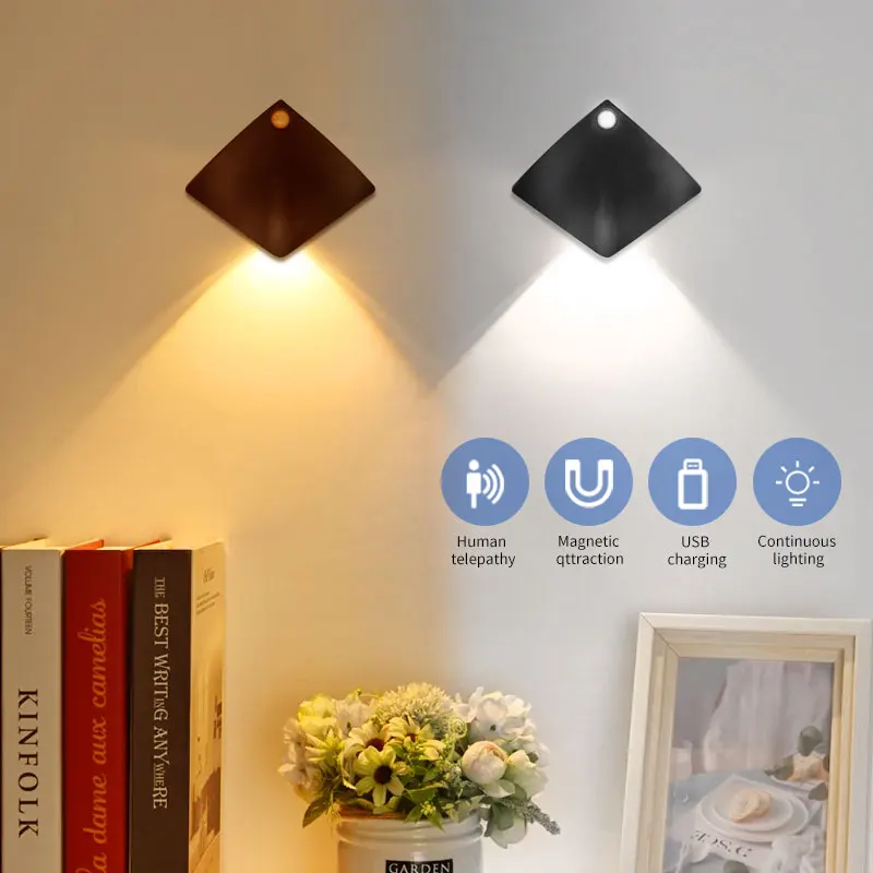 Lampada Da Parete Con Sensore Di Movimento: Ricaricabile USB, Magnetica, Telecomando, 3000-6000K, Per Scale
