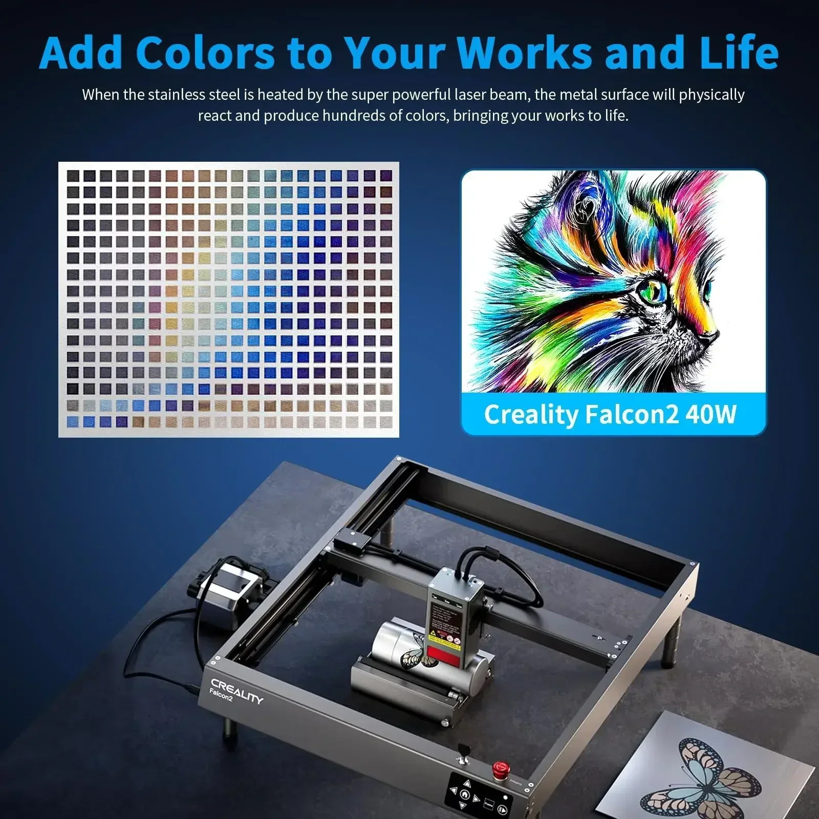 40w Creality falcon2 レーザー加工機 Amazon.co.jp: Creality Falcon 2 40W レーザー彫刻機、エア