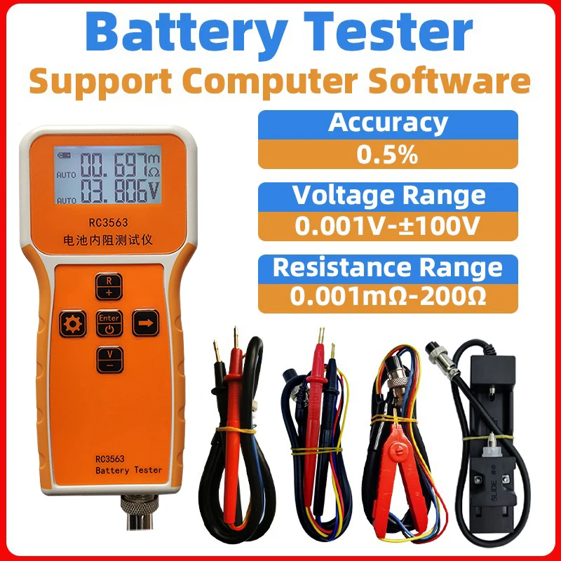 Testeur De Batterie RC3563 - Mesure Résistance Interne Et Tension Pour Batteries Lithium/trithium