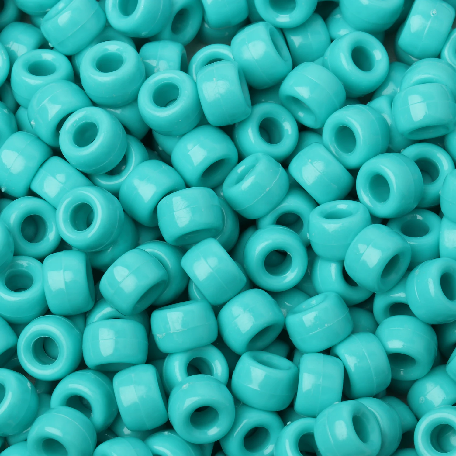 Set of 100 Luminous Acrylic Pony Beads – Large Hole Spacer Beads for DIY Crafts, Jewelry, Bracelets, and Hair Accessories
