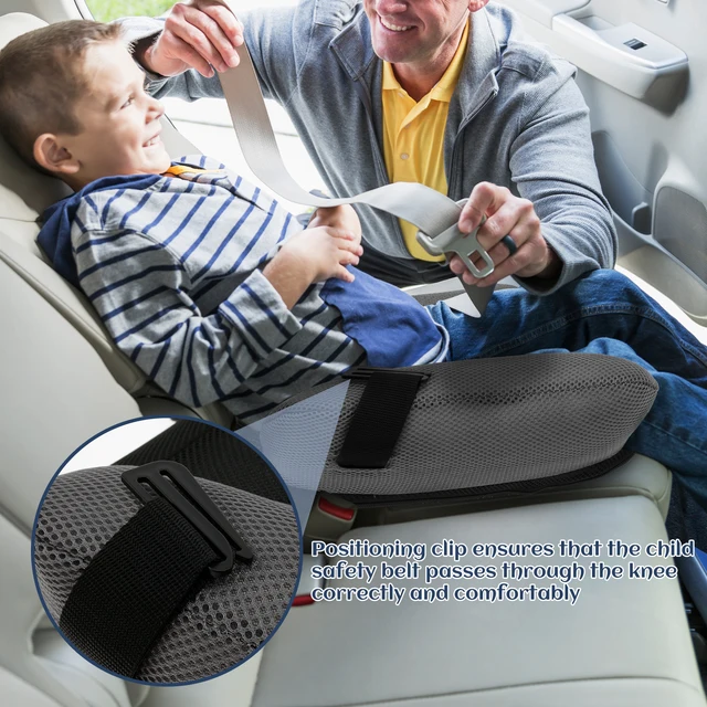 Coussin de siège gonflable de voiture, coussin rehausseur Portable de voyage en PVC avec sac de rangement pour enfants, confort et sécurité voyage 3