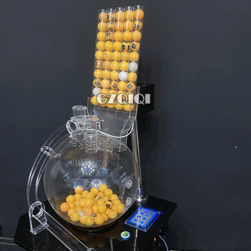 Black air blown lottery machine for lotto games P400