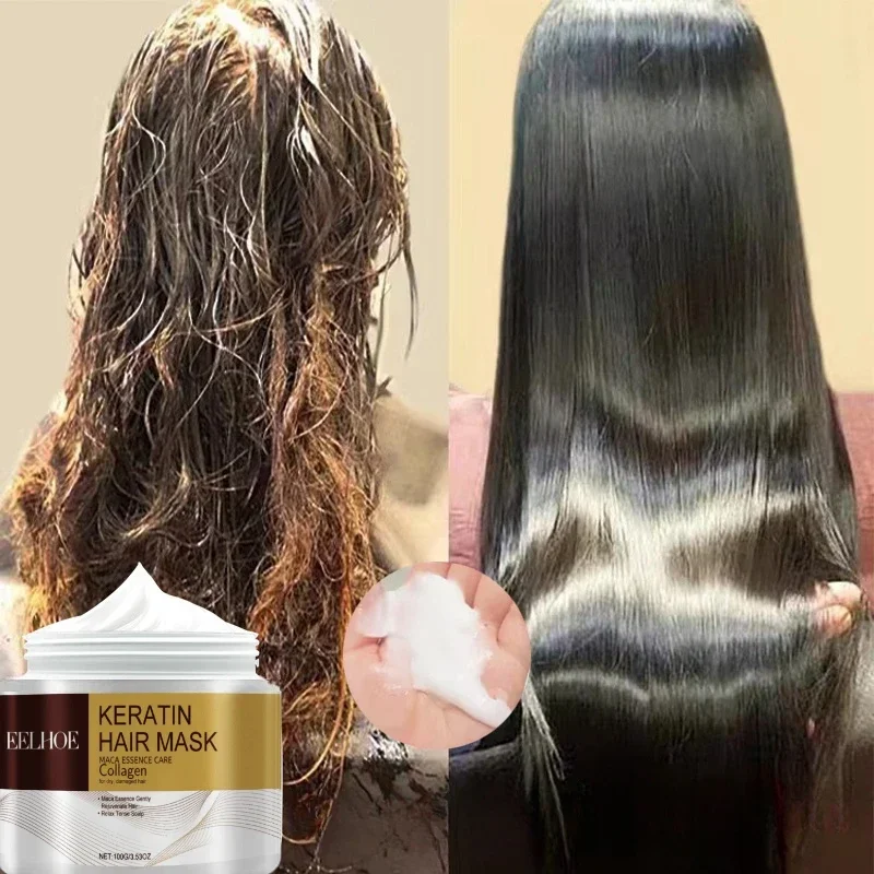 Hair Mask Natural Repair Prevent Dryness Split Ends Repair Damage Frizz Tangles