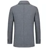Jackets Business Casual Fleece Liner Woolen Autumn Winter Men Wool Jacket Slim Fit Thick Warm Trench Jackets Mens Brand Outwears 3
