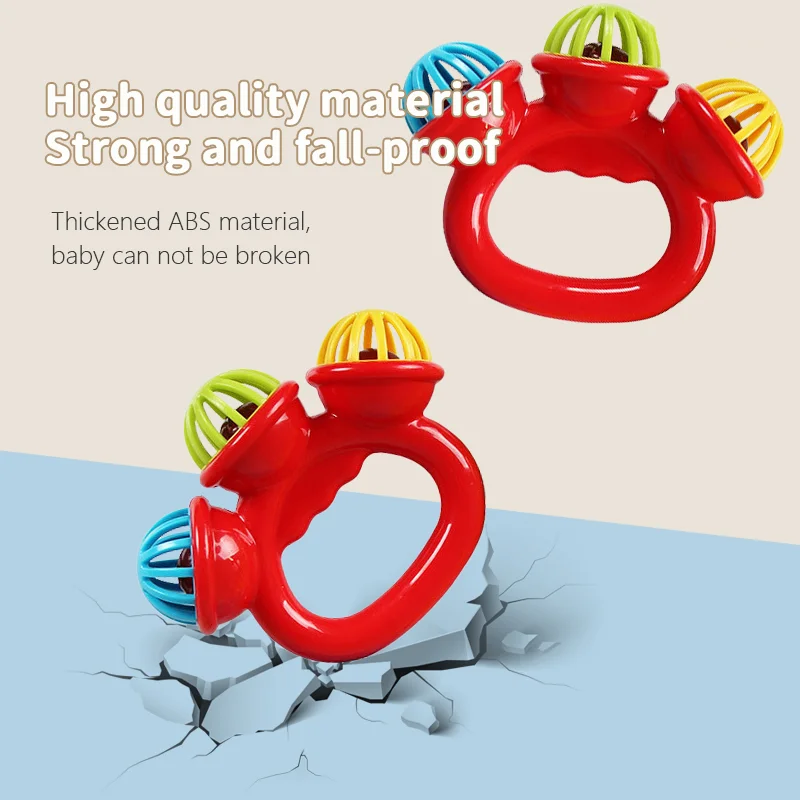 4PCS Baby Hand Rattle Ball Toys Newborn Grasping Hand Bell Sensory Toys Kids Safety Materials Toys for 0-24 Months Baby Children - Image 4