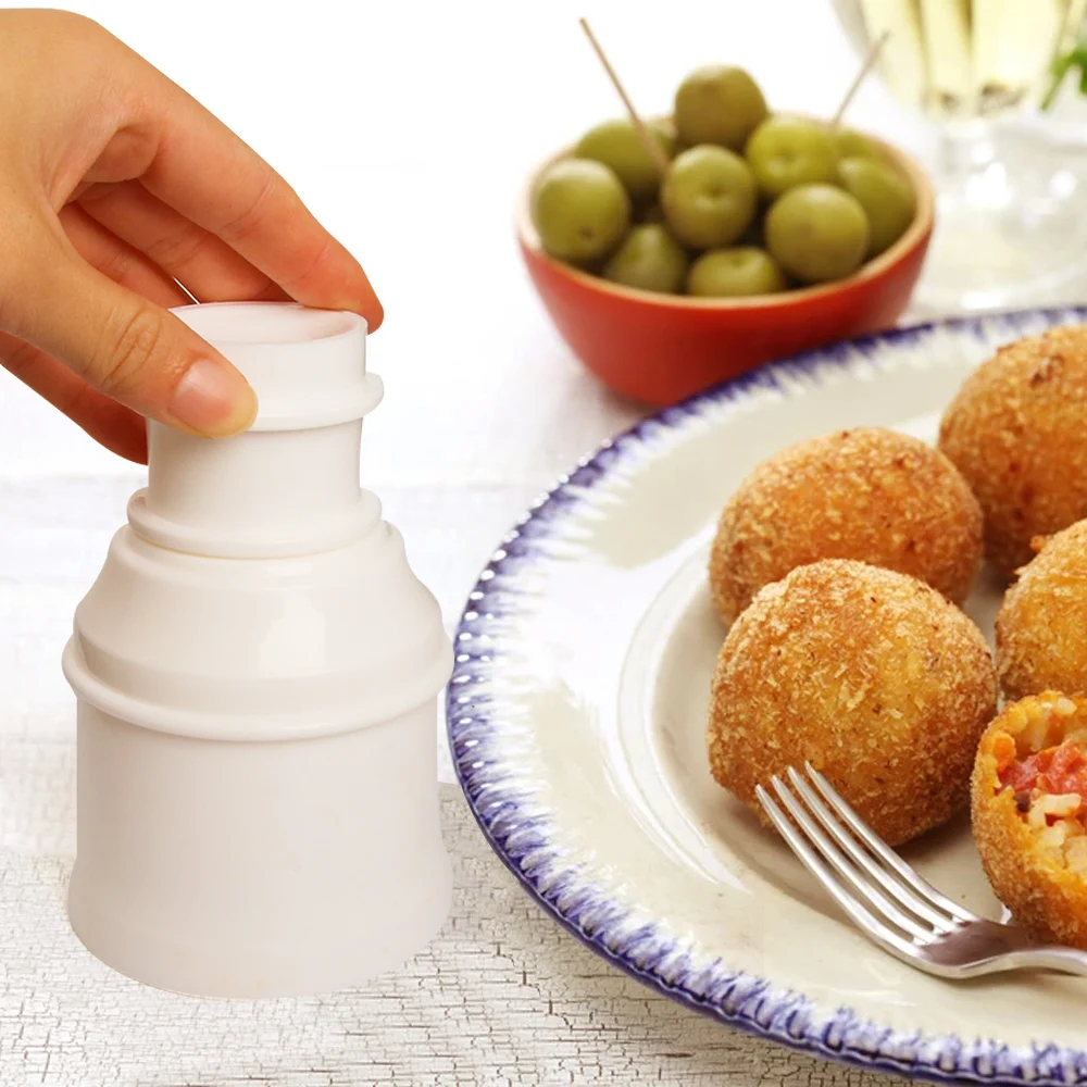 

Reusable Sushi Tool DIY Handmade Bento Mould DIY Rice Ball Mold Press Maker Multipurpose Kitchen Meat Ball Mold Arancini Maker
