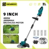NEWBENY 9 Inch Brushless Electric Lawn Mower witht Digital Display Cordless Garden Shrubs Weeding Tools For Makita 18V Battery 1