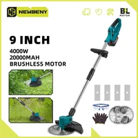 NEWBENY 9 Inch Brushless Electric Lawn Mower witht Digital Display Cordless Garden Shrubs Weeding Tools For Makita 18V Battery 1